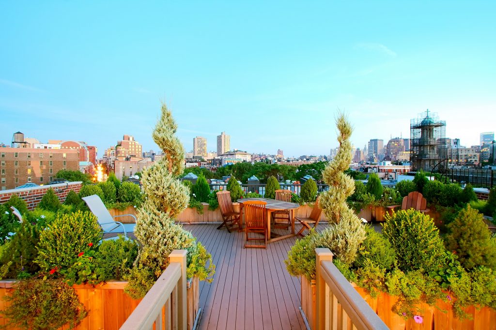 NYC Landscape Design – West Village Roof Garden