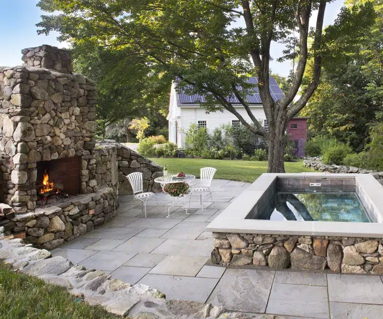 enhance your outdoor spa with hard landscaping