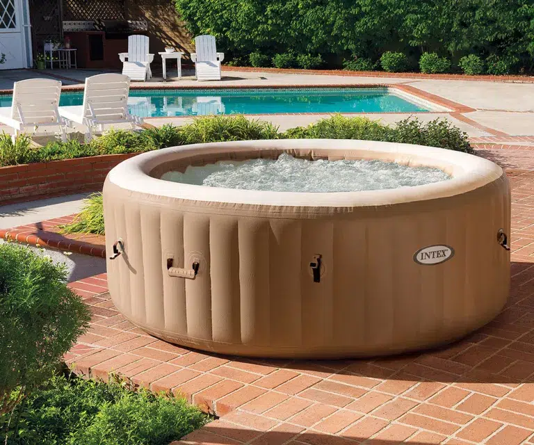 try a portable hot tub